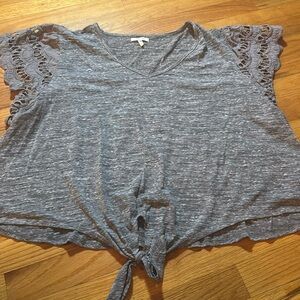 Maurice’s women’s gray short sleeve top plus size 2